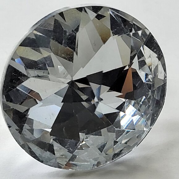 Huge Crystal Fashion Stretch Ring, Large Statement Crystal Ring,Cocktail Ring - Picture 2 of 8